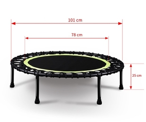 Mini trampolín de <span class=keywords><strong>Fitness</strong></span> para adultos, cama de salto silenciosa para interiores y exteriores, trampolines elásticos de 40 pulgadas - Product Image 3