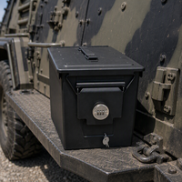 Boîte à munitions à serrure à combinaison ronde, cadeau pour les chasseurs, étanche, portable, durable, grande capacité, étui de rangement sécurisé