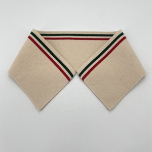 Kerah Rajut Pipih dan Kain Bergaris Keras untuk Trim Leher Kaos Polo - Product Image 4