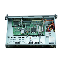 Intel H87 8 GbE LAN 1U Industrial Rackmount Firewall PC dengan 4 X GbE/10GbE SFP 1 X Port Konsol RS232 Tersedia 3 Gbps Throughput