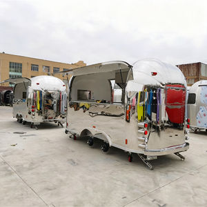 Carrito de Venta Móvil de Acero Inoxidable de 4 Ruedas para Helados, Comida Rápida, Café Artesanal, Uso en Exteriores con Capacidad Personalizable - Product Image 5