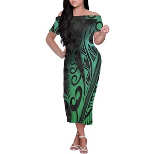 Vestido largo de marca privada para mujer, vestido veraniego a la moda con hombros descubiertos, zapato en línea, venta al por mayor, 2022 - Product Image 2