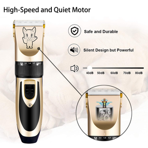<span class=keywords><strong>Tondeuse</strong></span> professionnelle ultra-silencieuse pour animaux de compagnie - Kit de toilettage pour <span class=keywords><strong>chien</strong></span> sans fil rechargeable - <span class=keywords><strong>Tondeuse</strong></span> électrique étanche pour poils épais - Product Image 3