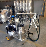 Machine à traire manuelle en acier inoxydable portable pour vaches, moutons, chèvres, vaches