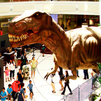 Tyrannosaurus Animatronic dinozor öğe alışveriş merkezleri için kamusal alanlar için dayanıklı Metal havaalanları anaokulu okulları