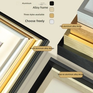 Cadre photo extérieur en aluminium carré électroplaqué, style américain, toutes tailles, adapté au montage mural, personnalisable <span class=keywords><strong>Gongjin</strong></span> - Product Image 3