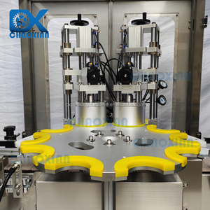 Máquina taponadora automática de 2 cabezales de tapado, tarro de vidrio con pasta de mermelada, <span class=keywords><strong>sellador</strong></span> taponador al vacío giratorio - Product Image 4