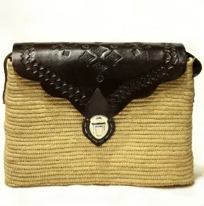 Popular Crossbody Raffia Handbag Women Sling Bag Fashion Cover Unique Clutch Shoulder Fashionable Customized Key Logo