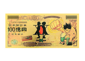 Billet de banque japonais en feuille d'or Anime Hunter x Hunter Gon Freecss Killua Zoldyck, idéal comme cadeau - Product Image 6
