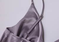 Robes de nuit en Satin de soie Pure pour femmes, ensemble de vêtements sexy de haute qualité, impression à manches longues, personnalisées