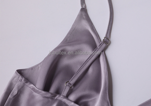 Robes de nuit en Satin de soie Pure pour femmes, ensemble de vêtements sexy de haute qualité, impression à manches longues, personnalisées - Product Image 6