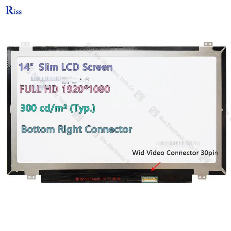 Merek Baru 14.0 "Slim 30Pins Laptop LCD Panel Layar LED Screen FHD 1920*1080 Layar Laptop