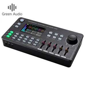 Audio GAX-HK668 Professional Podcast Audio Interface Sound Card K Song Recording Multiple Equalization Modes