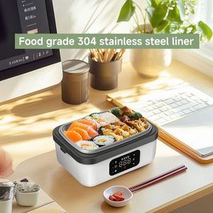 2025 Upgraded Portable Electric Food <b>Storage</b> Lunchbox 16000mAh Rechargeable Water-free <b>Camping</b> Heat Preservation Custom Logo - Product Image 3