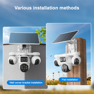 Cámara Solar <span class=keywords><strong>Exterior</strong></span> de 5 Lentes y 3 PTZ, Vista Amplia de 4 Imágenes, Puertos Solares Dobles, Ángulo Ajustable, Carcasa Premium Resistente para Uso Global - Product Image 5