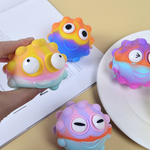 Bolas de burbujas de silicona creativas con ojos saltones, pioneras en el alivio del estrés, divertidas para apretar y golpear, tipo Whack-a-mole - Product Image 3