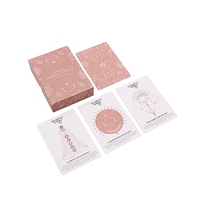 Cartes d'affirmation personnalisées de qualité supérieure, livraison gratuite, cartes Oracle, jeu de cartes de tarot rose