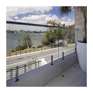 Chine Acier inoxydable extérieur 10-12mm garde-corps en verre trempé sans cadre verre transparent clôture de <span class=keywords><strong>piscine</strong></span> et enceinte de balcon - Product Image 5