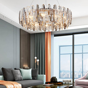 <span class=keywords><strong>NUEVO</strong></span> Diseño de Lámpara de Araña LED de Cristal de Lujo, Lámpara Colgante de Estilo Nórdico para Sala de Estar, <span class=keywords><strong>Hotel</strong></span>, Vestíbulo, Decoración Artística - Product Image 2