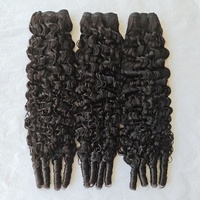 Cheveux bouclés birmans bruts, lots de cheveux vierges humains vietnamiens du Cambodge, double épaisseur, vente en gros pour revendeurs