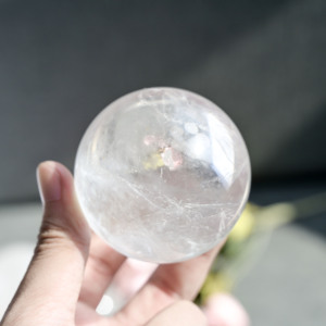 Esfera de Cristal de Cuarzo Natural Transparente al por Mayor, Bola de Cristal Pulida Blanca, Piedra Curativa, Gema Artesanal para Decoración del Hogar - Product Image 2