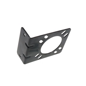 Adaptateur universel de montage sur attelage en acier, tête ronde noire, connecteur à 7 broches pour remorque - Product Image 3