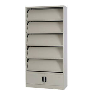 Mobilier en acier de style moderne Offre Spéciale équipement scolaire <span class=keywords><strong>bibliothèque</strong></span> <span class=keywords><strong>présentoir</strong></span> de journaux et de magazines <span class=keywords><strong>bibliothèque</strong></span> Journal étagère - Product Image 2