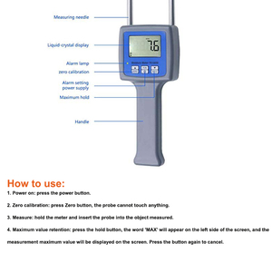 Medidor Digital de Umidade TK100W para Teste de Cavacos de Madeira com 0-80% de Conteúdo de Umidade para Tabaco, Grãos, Madeira e Pó de Serragem - Product Image 6