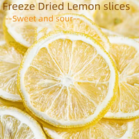 Prix de gros en vrac OEM, tranches de citron jaunes lyophilisées 100% naturelles