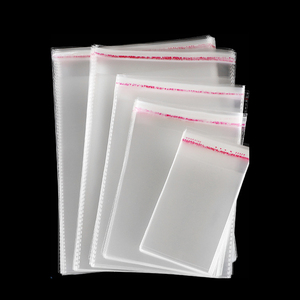 20*25 + 4CM BOPP personnalisé T-shirts vêtements vêtements sac clair <span class=keywords><strong>violoncelle</strong></span> Cellophane auto-adhésif joint poly sac OPP sacs avec Logo - Product Image 1