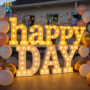 Lettres lumineuses LED Ace de 1,2 m en acier inoxydable, enseigne rétroéclairée pour entreprise, fête de remise de diplôme, événement extérieur, parc, centre commercial, toile de fond, IP65 - Product Image 2