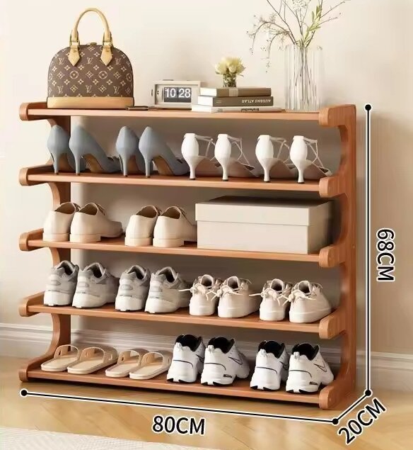 5 niveles, 80 cm de largo [capacidad para 15 pares de zapatos]
