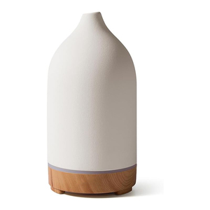 Difusor de Aceites Esenciales Portátil de Cerámica con USB y Apariencia de Madera, Humidificador de Doble Uso para Oficina, Venta al Por Mayor - Product Image 1