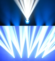 Projecteur LED mobile à faisceau IP66 600W avec émission blanche pour utilisation en extérieur dans les parcs à thème, éclairage de scène haute puissance, contrôle DMX512
