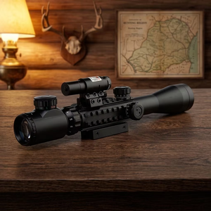 Mirino Ottico OEM <span class=keywords><strong>C3</strong></span>-9X40EG COMBO con Doppia Illuminazione, Mirino Laser Rosso e Punto Verde in Alluminio per Sport all'Aperto - Product Image 1