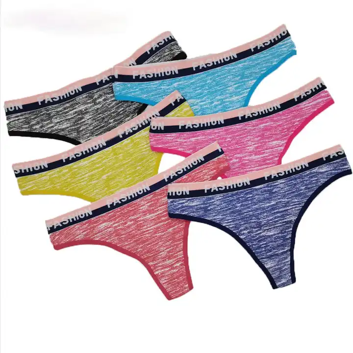 Sexy Women Thong Cotton Panties Fashion Letter G-String Women