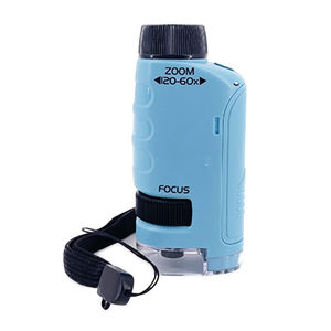 Microscopio de Bolsillo Portátil de Alta Definición de 60-120x, de Plástico ABS, con Luz LED, para Niños Mayores de 5 Años, Experimentos Científicos al Aire Libre - Product Image 1