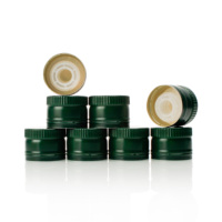 Logo personnalisé 31.5x24mm Bouchon de bouteille d'huile d'olive en métal Bouchon à vis en plastique anti-chapardage Couvercles de pompe Bouchons de bouteilles Fermetures