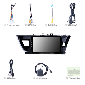 Hệ Thống Định Vị <span class=keywords><strong>GPS</strong></span> Vô Tuyến Màn Hình Cảm Ứng HD 10.1 Inch Cho <span class=keywords><strong>Toyota</strong></span> <span class=keywords><strong>Corolla</strong></span> 2014 RHD Hỗ Trợ Điều Khiển Vô Lăng - Product Image 4