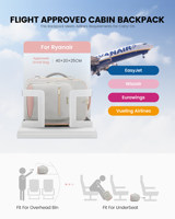 Sacs de cabine Ryanair 40x20x25 sous le siège, sac à dos de voyage 20L, bagages à main pour avions Ryan Air, sac à dos adapté aux ordinateurs portables de 14 pouces