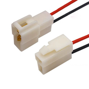 Custom Car and Motorcycle Wire Connector 6.3mm square <b>Plug</b> ABS Plastic Parts 3 Pin Terminal Connector Wire Harness - Product Image 2