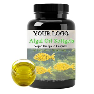 Algea DHAオメガオイルOEMサービスOmega-3 EPA DHA藻類オイルビーガンカプセル - Product Image 1