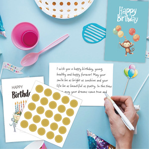 50PCS/Set Cartes de vœux créatives en papier estampé à chaud 5*7 pouces avec enveloppe - Product Image 6
