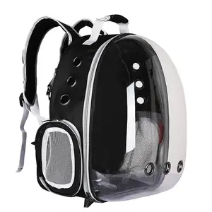 Özelleştirilmiş taşınabilir kedi sırt çantası seyahat taşıma köpek şeffaf kabarcık çanta uzay kapsülü evcil hayvan taşıyıcı