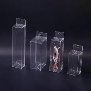Benutzer definierte transparente Angel köder Kunststoff verpackungs box klare PET PVC Kunststoff boxen