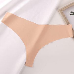 En oferta, calzoncillos ligeros multicolores para niña para damas, Bragas De Mujer, sensación fresca, sin rastro, seda helada, corte alto, bragas calientes, Tanga - Product Image 1