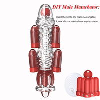 Mini-Vibratoren mit Fernbedienung für Penis-Hüllen, BlueRabbit DIY Sexspielzeug-Zubehör