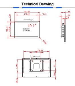 <span class=keywords><strong>10inch</strong></span> thương mại màn hình cảm ứng hiển thị 10 10.1 inch Wifi Android Màn hình cảm ứng LCD màn hình hiển thị - Product Image 6
