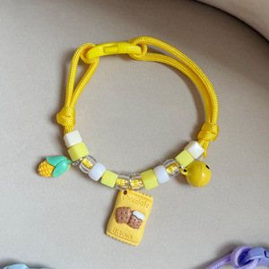 Collares para perros y gatos con diseño de caramelos de dibujos animados, accesorios para mascotas de cuerda tejida, decoraciones para collares de perros Bichon Frise y Teddy. - Product Image 5