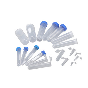 Tubos de Centrífuga Puji de 0.2ml y 0.5ml, Equipo de Laboratorio de Grado Premium, Graduaciones Claras con Tapas Azules - Product Image 1